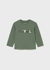 Mayoral 108 Green long sleeve top
