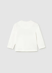 Mayoral 108 Cream long sleeve top
