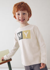 Mayoral 173 Cream Long sleeve top