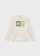 Mayoral 173 Cream Long sleeve top