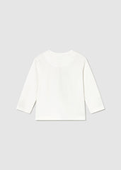 Mayoral 2058 Cream Teddy long sleeve t-shirt