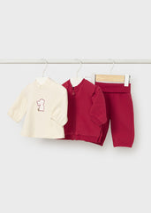 Mayoral 2607 Red 3 Piece tracksuit