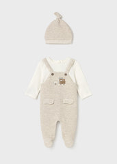 Mayoral 2609 Cream Babygrow and hat