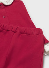 Mayoral 2707 Red fleece legging set