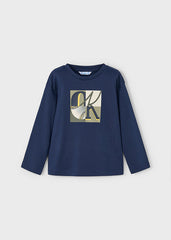 Mayoral 4076 Navy long sleeve top