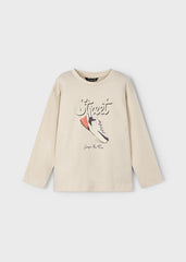 Mayoral 4079 Cream Long sleeve top