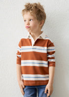 Mayoral 4141 Red Long Sleeve Polo