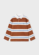 Mayoral 4141 Red Long Sleeve Polo