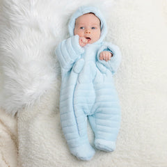 Emile et rose Abel Baby Boys Fleece Pramsuit