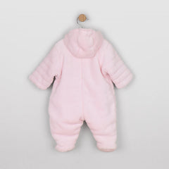 Emile et Rose Alison Pink Fleece Baby Pramsuit