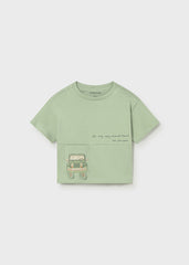 Mayoral 1005 green t-shirt
