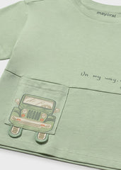 Mayoral 1005 green t-shirt