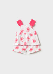 Mayoral 1207 pink short set
