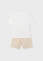 Mayoral 3218 Cream short set