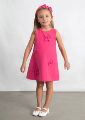 Mayoral 3922 Crepe flower Dress