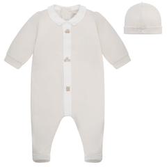 Emile et Rose Kent Stone Babygrow and hat