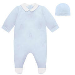 Emile et Rose Blue Lionel babygrow
