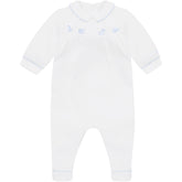 Emile et Rose Lenny white/blue baby grow