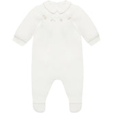 Emile et Rose Lenny white/stone baby grow