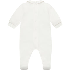 Emile et Rose Lenny white/stone baby grow