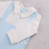 Emile et Rose Maddox Boys Blue Dungaree Set