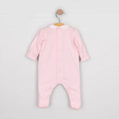 Emile et rose Matilda Girls Pink Cotton Babygrow & Hat