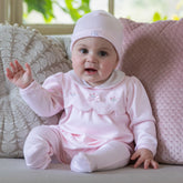 Emile et rose Matilda Girls Pink Cotton Babygrow & Hat