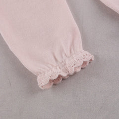 Emile et Rose Marnie Girls Pink Knit Rosebud All In One