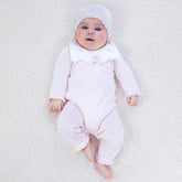 Emile et Rose Marnie Girls Pink Knit Rosebud All In One
