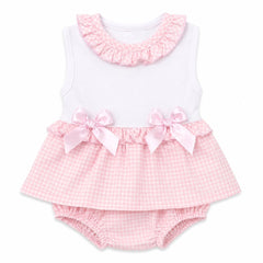 Kleo kids Pink check pants set