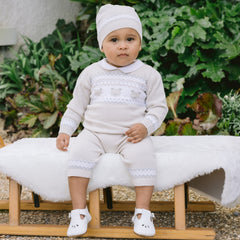 Emile et Rose Kipling Stone knitted set