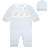Emile et Rose Kipling Blue knitted set