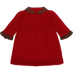 Emile et Rose Kesia Tartan Dress and tights
