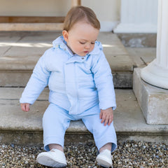 Emile et Rose Neil Blue Padded Jacket with Hood & Mitts