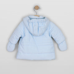 Emile et Rose Neil Blue Padded Jacket with Hood & Mitts