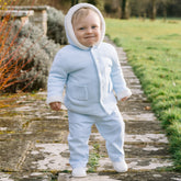 Emile et Rose Kai Blue Knitted Jacket