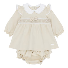 Amore AM0002 Girls Beige smocked Jam Pant Set