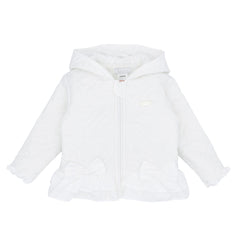 Amore AM0010 Girls White quilted Jacket