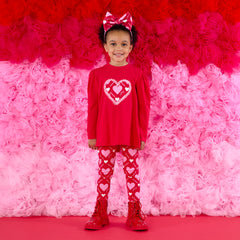 Adee Lola Heart print legging set