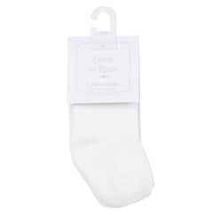 Emile et Rose Avery ivory socks