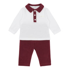 Blues Baby 3231 Boys Red Polo Set