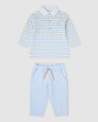 Tutto Piccolo 2703 Stripe Polo Set