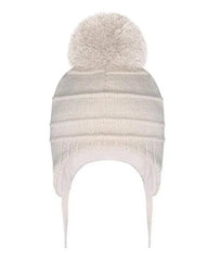 Pom Pom Buddy Beige Hat with ties