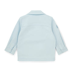 Mitch and son Joseph Blue overshirt