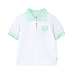 Mitch and son Oakland mint polo set