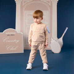 Mitch and son Seth Stone Beige Tracksuit