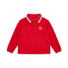 Mitch and Son Timmy Red Long Sleeve Polo