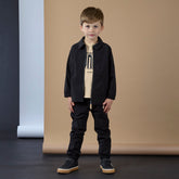 Mitch and Son Jacob black shacket