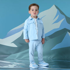 Mitch and son Jett Blue Trouser