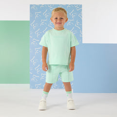 Mitch and son Orlando Mint Short set